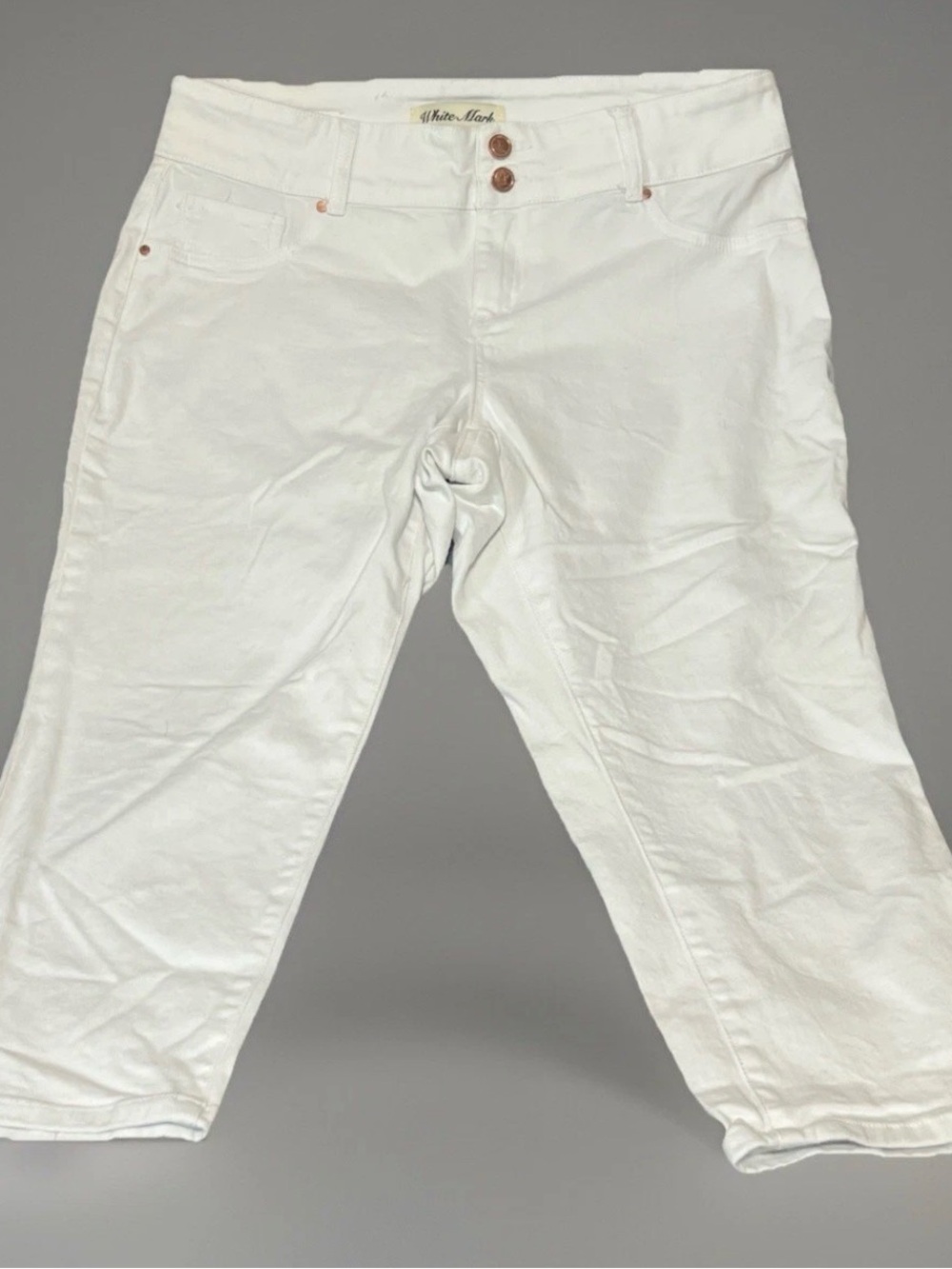 White Mark Denim Collection Women’s SZ20 White Jeans Super Stretch Denim J07